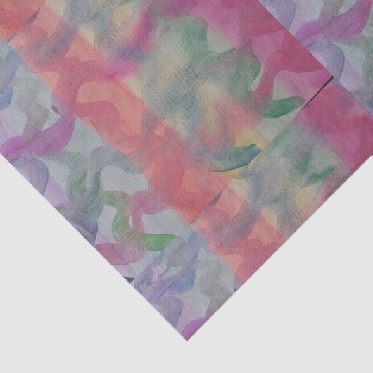 Pastell Abstrakt Art Seidenpapier (Detail)