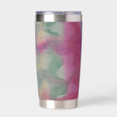 Pastell Abstrakt Art Thermobecher (Rückseite)