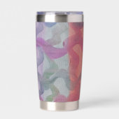 Pastell Abstrakt Art Thermobecher (Vorderseite)