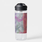 Pastell Abstrakt Art Wasserflasche Trinkflasche (Vorderseite)