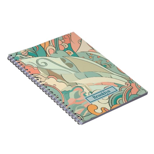 Pastell-Abstrakt-Foto-Notebook Notizblock (Rechte Seite)