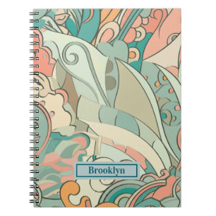 Pastell-Abstrakt-Foto-Notebook Notizblock