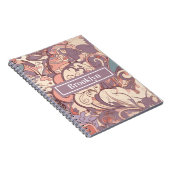 Pastell-Abstrakt-Notebook Notizblock (Rechte Seite)