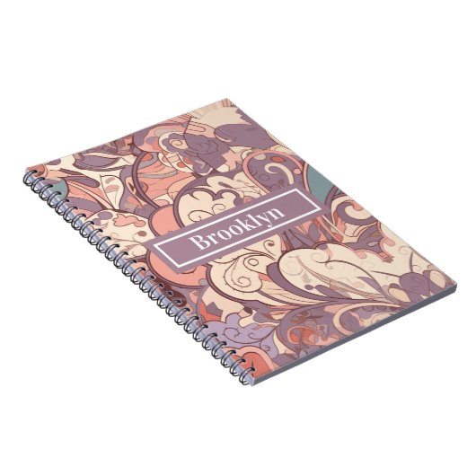 Pastell-Abstrakt-Notebook Notizblock (Rechte Seite)