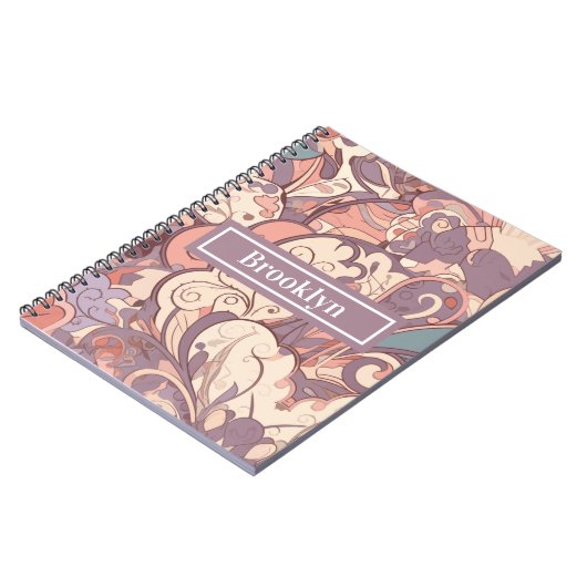 Pastell-Abstrakt-Notebook Notizblock (Linke Seite)