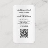 *~* Pastell Abstrakt QR Code Mandala Foil AP2 Visitenkarte (Rückseite)