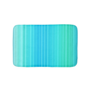 Pastell Abstrakt Türkis Blaue Streifen Badematte