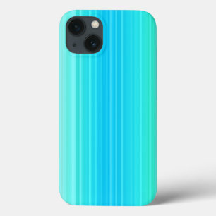 Pastell Abstrakt Türkis Blaue Streifen Case-Mate iPhone Hülle