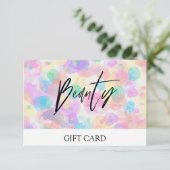 *~* Pastell Abstrakte BlasenTrendy BEAUTY GIFT CAR (Stehend Vorderseite)