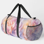 Pastell Abstrakte Blume Muster, farbenfrohe Tanz Duffle Bag (Rechte Ecke)