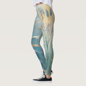 Pastell, Abstrakte Flüstern der Natur, Gras II Leggings (Links)