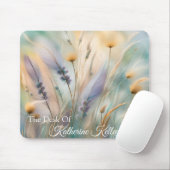 Pastell Abstrakte Flüstern der Natur, Gräser Mousepad (Mit Mouse)