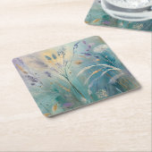 Pastell Abstrakte Flüstern der Natur, Gräser Rechteckiger Pappuntersetzer (angewinkelt)