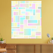 Pastell Abstrakte Kunst Leinwand (Insitu (Wohnzimmer))