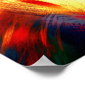 Pastell Abstrakte Sketch Reclining Man Yellow Oran Poster (Ecke)