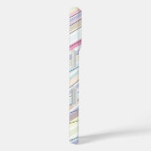 Pastell Abstrakte Wavy Stripes und Lines Monogramm Case-Mate iPhone Hülle (Rückseite / Rechts)
