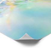 Pastell Abstraktes Blumenmuster Poster (Ecke)