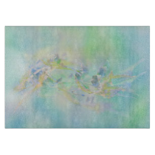 Pastell Abstraktes Blumenmuster Schneidebrett