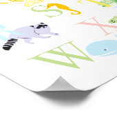 Pastell Animal ABC Print Poster (Ecke)