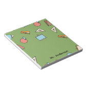 Pastell-Apfel-Mathe-Lehrer-Notizblock Notizblock (angewinkelt)