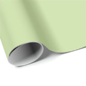 Pastell Apfelgrün einfarbig  Geschenkpapier (Rolleneckpunkt)