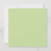 Pastell Apfelgrün einfarbig Karte (Rückseite)