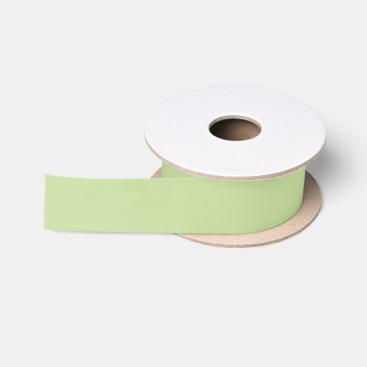 Pastell Apfelgrün einfarbig Satinband (Spule)