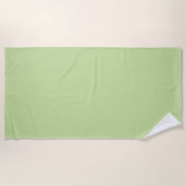 Pastell Apfelgrün Uni-Farbe Strandtuch (Vorderseite)