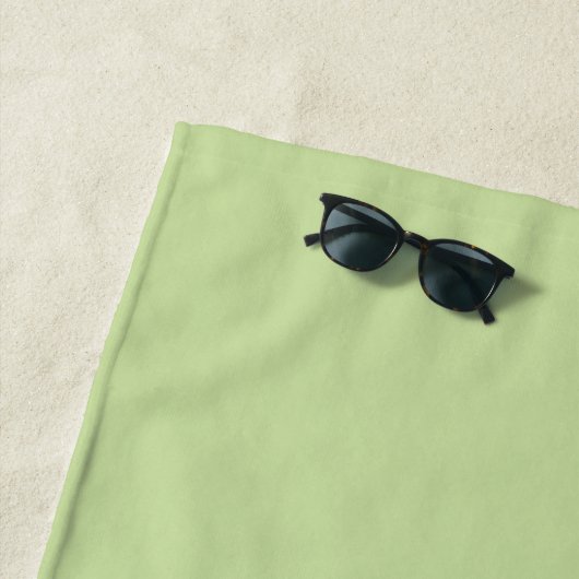 Pastell Apfelgrün Uni-Farbe Strandtuch (Beispiel)