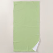 Pastell Apfelgrün Uni-Farbe Strandtuch (Vorderseite)