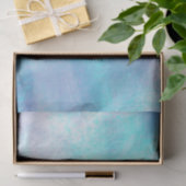 Pastell-Aqua abstrakt Seidenpapier (Geschenk)