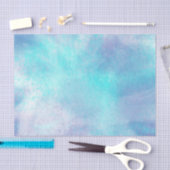 Pastell-Aqua abstrakt Seidenpapier (Handwerk)