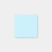 Pastell-Aqua-Einfarbig-Minimalist  Post-it Klebezettel (Vorderseite)