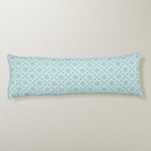 Pastell Aquamarin geometrische Muster Coole Kreise Seitenschläferkissen