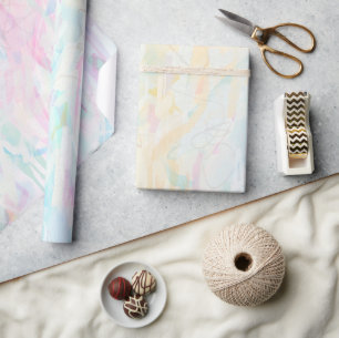 Pastell-Aquarell-Abstrakte Feminine Geschenkpapier