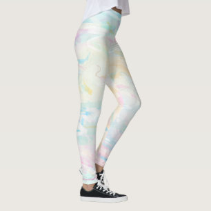 Pastell-Aquarell-Kunst Abstracte feminine Leggings