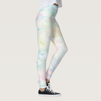 Pastell-Aquarell-Kunst Abstracte feminine Leggings