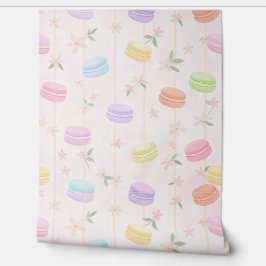 Pastell-Aquarell-Macarons-Muster Tapete
