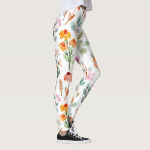 Pastell-Aquarell-Pfingstrosen-Blumenleggings Leggings