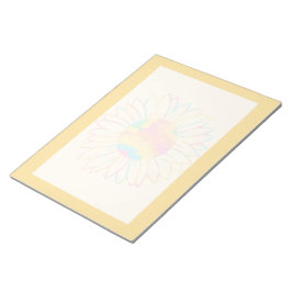 Pastell-Aquarell-Sonnenblumen-Design Notizblock