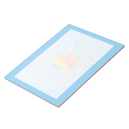 Pastell-Aquarell-Sonnenblumen-Design Notizblock