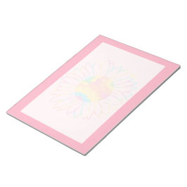 Pastell-Aquarell-Sonnenblumen-Design Notizblock