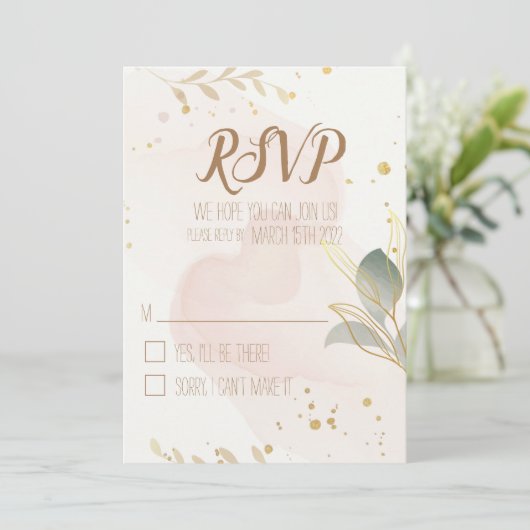 Pastell Aquarell UAWG Save The Date (Stehend Vorderseite)