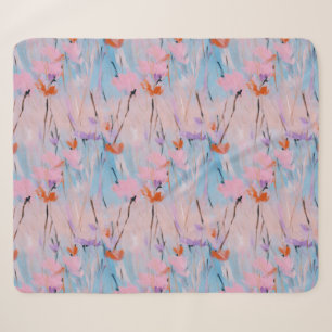 Pastell-Aquarell-Wildblume Sherpadecke