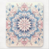 Pastell Arabesken-Mandala-Kunst Mousepad (Vorne)