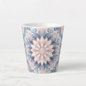 Pastell Arabesque-Mandala-Art Latte-Mug Milchtasse (Vorderseite)