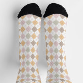 Pastell-Argyle-Muster Socken (Oben)