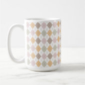 Pastell Argyle Muster Tasse (Links)