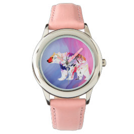 Pastell-arktischer Explorer in Wasserfarbe Armbanduhr