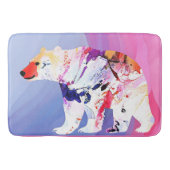 Pastell-arktischer Explorer in Wasserfarbe Badematte (Vorderseite)